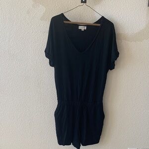 LOFT Black Knit Romper